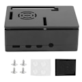 Miniatyrbillede 1 af 8: Køleprofil Kabinet Mikrocomputer Køleskal Passer til Raspberry PI 4 Model B 1G 2G 4G Sort Kabinet