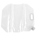 Miniatyrbillede 6 af 8: 15L sammenklappelig vandbeholder Transparent PVC Genanvendelig frysbar vandbeholder til nødsituationer udendørs camping Hvid