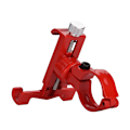 Miniatyrbillede 3 af 8: Justerbart cykelstyr i aluminiumlegering Telefonklemme Cykelholder til smartphonebeslag (rød)