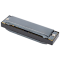 Miniatyrbillede 3 af 8: Blues Harmonica C Key 10 Huller Diatonisk Mundorgan Blæseinstrument for begyndere Sort