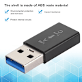 Miniatyrbilde 7 av 8: 3 stk. USB3.0 Hann til Type C Hunn Adapter Kobling Universell Elektronisk Konverter (Svart)