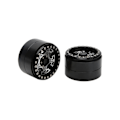 Miniatyrbillede 4 af 8: 2 stk. 2,2 tommer RC aluminium Beadlock fælge 5 eger metal hjulnav til Axial SCX10 1/10 RC Crawler CarBlack