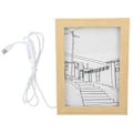 Miniatyrbild 1 av 8: LED-ljusbild 3 lägen Modern stilren upplyst målning för sovrum Studie Vardagsrum Väggdekoration USB 5V Plug In L