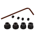 Pikkukuva 1 / 8: 25DP M1 5mm RC-auton moottorivaihde 12T 13T 14T 15T hammaspyöräsetti 1/8 RC-kauko-ohjattavalle autolle