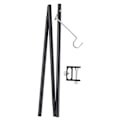 Miniatyrbillede 2 af 8: Campinglygte Stativ Aluminiumlegering Foldbar Lampestang med Enkel Krog med Opbevaringspose til Camping