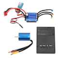 Miniatyrbilde 1 av 8: 2435 4800KV Børsteløs Motor med 25A ESC Børsteløs Programmeringskort Combosett Passer for Traxxas 1/16 1/18 RC Bil