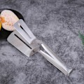 Miniatyrbillede 7 af 8: Rustfrit stål steak klemmer madlavning tang multifunktionel mad flipping spatel tang klip til kød pizza tærter