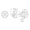 Miniatyrbild 5 av 8: 1st QM2804 (2204) 2300KV Racing Borstlös Motor Drone Set för 250 260 280 FPV Quadcopter (CCW)