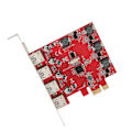 Pikkukuva 8 / 8: 4-porttinen 5 Gbps USB 3.0 PCI Express -laajennuskortti Windows 11 10:lle, Server 2012:lle ja Linuxille, sisäänrakennettu itsesyöttöinen tekniikka