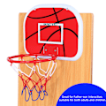 Miniatyrbild 7 av 8: Justerbar inomhusupphängning Netballbåge Mini Baskettallrik för barn Spelplastkrok
