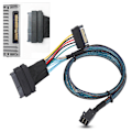 Miniatyrbillede 5 af 8: SAS Kabel SFF8643 til SFF8639 15P Strømlinje MINI Server Connector HDD Adapter