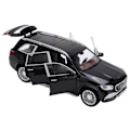 Miniatyrbillede 6 af 8: 1/24 Modelbiler Legering Diecast SUV-model Køretøjslegetøj med Lyd og Lys til Børns Legetøjsamling Sort