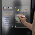 Miniatyrbild 1 av 5: Magnetisk Akryl Anteckningsblock med Penna för Veckovis Planerare, Suddbart Transparent Bräde för Att Skriva Meddelanden, Memoblock
