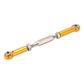 Miniatyrbillede 5 af 8: Justerbar RC Servostang Trækstang Metal Styrestang til JLB 1/10 RC Truck Biler Guld