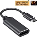 Pikkukuva 1 / 4: CHE® USB C - HDMI-sovitin 4K, USB Type C - HDMI-sovitinkaapeli [Thunderbolt 3 -yhteensopiva (musta)]