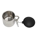 Miniatyrbild 5 av 8: Camping kaffemugg 110 ml värmebevarande tekopp i rostfritt stål med anslutningsspänne för vandring utomhus
