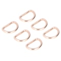 Miniatyrbilde 8 av 8: 100 stk. D-ringer, solide, holdbare, blanke, bred anvendelse, falmer ikke, enkel montering, metalliske D-ringer, gull