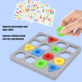 Miniatyrbilde 5 av 7: Sensorisk pedagogisk leke for barn - Formfargematching, 4 farger geometriske figurer