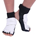 Miniatyrbillede 2 af 8: Taekwondo Fodbeskytter Dobbelt Fiksering Elastisk Klud Omkring Design Komfortabel Taekwondo Fodudstyr til Børn Fodbeskytter M