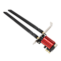 Miniatyrbillede 2 af 8: PCIe Netværkskort 2.4GHz 300Mbps 5GHz 867Mbps Dobbelt Antenne MU MIMO BT4.2 PCIe WiFi Adapterkort til Desktop Kabinet