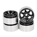 Miniatyrbilde 2 av 8: 4 stk 1,9 tommers RC Beadlock Hjulnav Aluminium Legering CNC RC Hjulfelger Nav Utbytting for Axial SCX10 for Hsp Svart