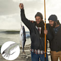 Miniatyrbilde 2 av 8: Hard Lure Sjø Ferskvannsreker Form Bionic Luminous Nattfiskebete med krok (Hvit)
