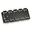 Miniatyrbillede 8 af 8: RGB Hub Controller 1‑10 RGB Hub Controller PC Kabinet Blæser Hub CPU Køling HUB1‑10 12V ARUA Hub Controller