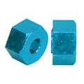 Miniatyrbild 8 av 8: Hex Hubs Hjul Adaptrar med 4 Stift 4 Muttrar CNC-bearbetad Aluminium Hjul Hex Drive Hub Adaptrar för TRAXXAS för SLASH 1/10 RC Bilar Ljusblå
