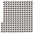 Pikkukuva 4 / 8: 200 Sarjaa Monk Niitti Kiiltävä 8x6mm Hieno Työnjälki Nahka Chicago Ruuvit Naula DIY Vaatteet Laukut Kengät Hopea Musta