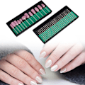 Miniatyrbild 5 av 8: Nagelborr Bits Nålsats Nagelpolering Burr Manikyr Pedikyr Tillbehör Verktyg(12+30st )