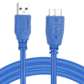 Miniatyrbilde 2 av 8: USB Datakabel USB3.0-A/B Micro A/B Hann for Datamaskin PC Skriver Harddisk 1m