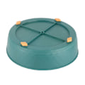 Miniatyrbilde 6 av 8: Kjøkken dreieskive Spin Round Tray 360 grader roterende sklisikker multifunksjonell krydderorganisator for skap pantry kjøleskap benkeplate grønn