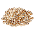 Miniatyrbillede 2 af 8: 200 stk. Resin Perler Bred Anvendelse Blank Overflade Robust Holdbar Livlig Farve Håndværksperler til Smykker Tøj Taske 12mm Guld
