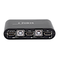 Miniatyrbilde 4 av 8: HDMI-switcher liten 2-inn&#8209;1-ut 2-port 4K-deling for USB-tastatur / mus / skriver / video