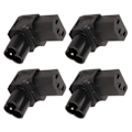 Miniatyrbillede 8 af 8: 4 stk. IEC320 C6 til IEC320 C13 Strømadapter Plug and Play C6 til C13 Højre Vinkel 90 Grader Strømadapter til UPS PDU Server