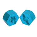 Miniatyrbild 7 av 8: Hex Hubs Hjul Adaptrar med 4 Stift 4 Muttrar CNC-bearbetad Aluminium Hjul Hex Drive Hub Adaptrar för TRAXXAS för SLASH 1/10 RC Bilar Ljusblå