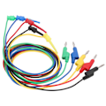 Miniatyrbillede 1 af 8: 5 stk. banan-testledning multi meter testkabel ledningstråd 30VAC 60VDC 15A til vedligeholdelse
