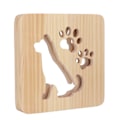 Miniatyrbild 8 av 8: Nattlampa för barnrum Söt Hund Ihålig Design Mjuk 360 Graders Belysning USB-driven Nattlampa för Sovrum Kontor