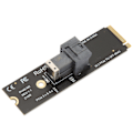 Pikkukuva 7 / 8: M.2 PCIE 4.0 - SFF8643 U2 -sovitin, M.2 NVME - SFF 8643 -sovitin SFF8643 - SFF8639 -sovitinkaapelilla