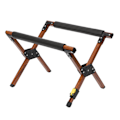 Miniatyrbillede 1 af 8: Foldbar Køleboks Stativramme Aluminium Legering Justerbar Foldbar Bærbar Udendørs Camping Isboks Stativ Holder Træ Korn Farve