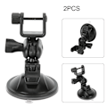 Miniatyrbilde 7 av 8: 2 stk. 360 graders roterende videokamerafeste for bil med sugekopp, 65 mm GPS-sugekoppholder U-formet hode