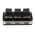 Miniatyrbilde 6 av 8: USB 3-knapps Mini Tastatur RGB LED Bakgrunnsbelysning Støtter Hot Swap OSU HID Makro Programmering Tastatur for Windows for OS X for Linux Svart