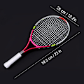 Miniatyrbilde 4 av 8: Slitesterk enkel tennisracket for barnetrening (rose-rød)