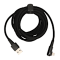 Miniatyrbillede 1 af 8: Opladerkabel til iPhone 90 Grader 2 Meter Hurtig Opladning 2.4A Kabel Sort