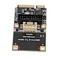 Miniatyrbillede 5 af 8: Mini PCIE til USB3.2 GEN1 Front 19Pin Udvidelseskort 5Gbps USB Hot Swap Udvidelseskort til Windows XP 7 8 10 11 til LINUX