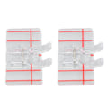 Miniatyrbillede 7 af 8: 2 stk. Parallel Stitch Trykfod Plast Robust Holdbar Multifunktionel Symaskine Tilbehør til Husholdningsbrug