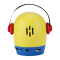 Miniatyrbild 8 av 8: JY-WT Portabel Mini Form för Minions Trådlös Bluetooth Högtalare Inbyggt 500mAh Litiumbatteri
