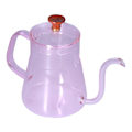 Miniatyrbillede 5 af 8: Lang Tud Kettle Stor Kapacitet Varmebestandig Let at Rengøre Lang Mund Kaffe KandePink