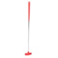 27 tums minigolfputter med gummihuvud för barn, stålskaft (röd)
