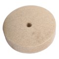Miniatyrbillede 3 af 8: 1 stk 100x25mm 4\" Beige Polering Buffing Slibning Rund Hjul Uld Blød Filt Poler Skive Pad